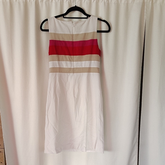 White House Black Market Elegant Cream Dress - Picture 3 of 3